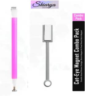 SHIARYA 3D 9D Nail Magnetic Pens Sticks Nail Art Flower Magnet Tool Set 2Pcs