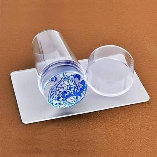 asija makeovers Best Silicone Jelly Nail Stamper Scraper Nail Art Tool Nail Art Stamper Kit