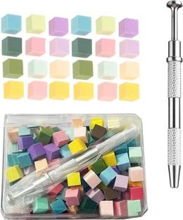 NAILWIND 50pcs Nail Art Sponge Set with 4-Claw Metal Grabber, Easy for Ombre Nail art