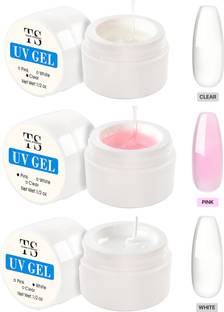 THR3E STROKES Builder Gel | UV Nail Gel | Nail Builder UV Gel | Nail Extension Gel | Nail Art