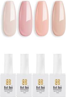 BOLT BEE Gel Nail Polish, Super Glossy, Quick Drying, Set 15ml Each (2,14,4,116)