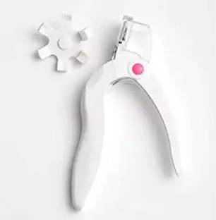 BOLT BEE Triple Cut Acrylic Tip Cutter With Catcher & Measuring Dial 6 Size