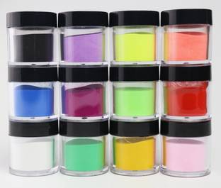 RUBY FACE 12 Colors Acrylic Nail Powder Set, Colored Acrylic Powder for Nails