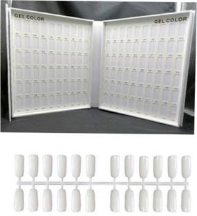 RANORE 120 Nail Chart Display, Anself Nail Polish Display Book with 160Pcs Nail Tips
