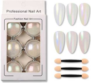 Cameleon storm 6 Nail Powder Mermaid Nail Art Powder Pigment, Holographic Chrome Powder