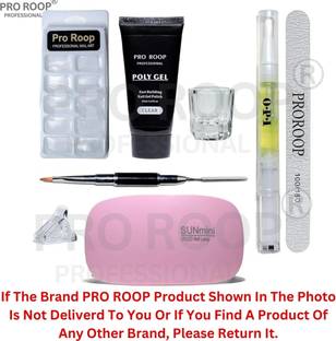 Proroop Poly Nail Extension Gel Kit for Builder Gel UV Nail Art Kit Nail Extension Set