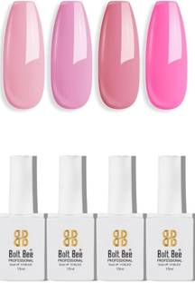 BOLT BEE Gel Nail Polish, Super Glossy, Quick Drying, Set 15ml Each (133,110,99,44)