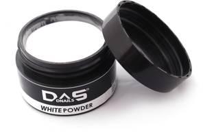 D Nails White Acrylic Powder, Crystal Nail Art Tip Builder 25gm