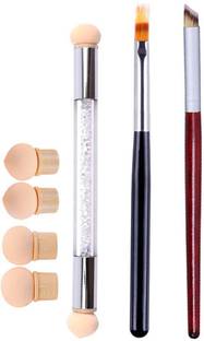 Coscelia Ombre Nail Art Brush Set Wooden Gel Builder Brush Double Head Nail Shading Pen