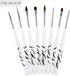PARAMZA Nails Design Brush Kit for Detailing, Striping,8 Pieces nail art pen brush set