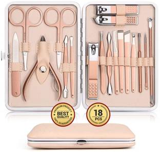 Pamidhar 18 in 1 Professional Manicure & Pedicure Set Nail Scissors Grooming Kit