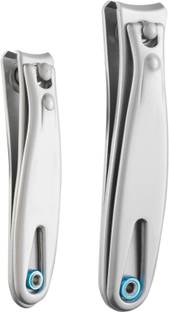Beaute Secrets Stainless Steel Toenail/Fingernail Clipper/Nail Nipper Set For Thick Nails, Professional Nail Cutter Set, Silver