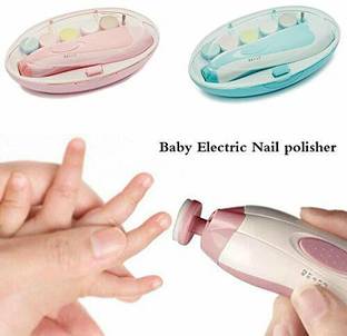 Niavaa Baby Nail Cutter Clippers Kit File for Kids Safe Electric Baby Nail Trimmer Blue