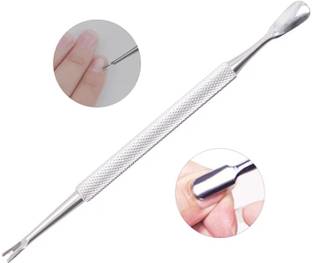 Elecsera 1pcs Nail Art Tools Stainless Steel Cuticle Pusher Double Head Spoon
