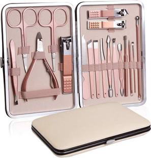 AXU TRADERS Manicure Set Nail Clippers Pedicure Kit - 18 Pieces Professional Manicure Kit