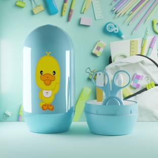 Dagcros Baby Grooming kit set with case leap frog design nail cutter scissors.