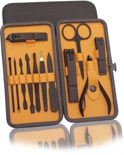 SKYBUCKET 12 Piece Nail Care Personal Manicure & Pedicure Set, Travel & Grooming Kit