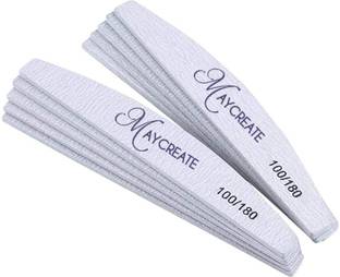 Verilux 10 Pcs Professional Nail Filer Buffer Nail Tools Grey