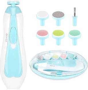 NIPTRON Electric Baby Nail Trimmer with 6 Grinding Heds for Newborn Babay
