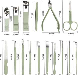 Kezona Manicure Set Nail Clippers Tools 16Pcs Ear Spoon Nail Cutters Kit