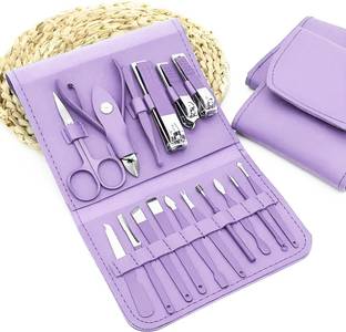 PARVPARI Nail Clipper Kit - 16 Pieces Stainless Steel Manicure Kit