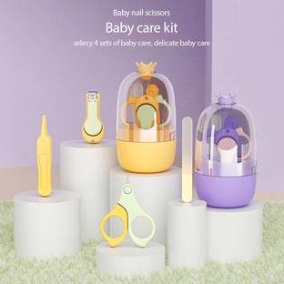 StarAndDaisy TinyTrim 4-in-1 Baby Nail Clipper: Safe & Gentle for 0-3 Years (Yellow)