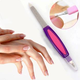Dazzle Beauty 2 in 1 Manicure Pedicure Nail File Tool Cuticle Trimmer