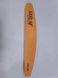 Hair line Washable Nail File Half Moon