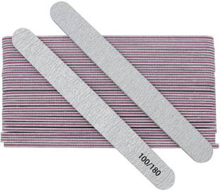 El Syco Professional Nail Files Curved Fingernail Shaper 100/180 Grit Double-Sided