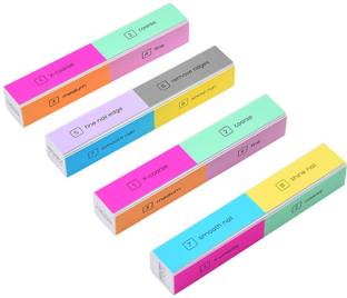 KIRA PREMIUM QUALITY 4 Pcs 8-Way Nail Buffer Blocks & Nail Files (Set of 4)