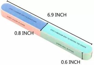 Glamezone Nail Best Quality Nail Filer and 7 Side Nail Buffer