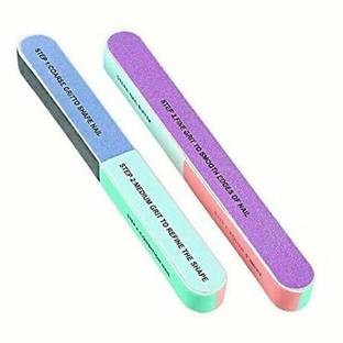 QAUKY 7-Sided Nail Buffer/Shiner/Filer for Manicure Combo of 2