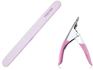 Lusty soul Nail Double Sided Buffer With Nail Tip Cliper Tool
