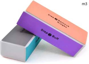 Morbee Nail Buffer Block, 4 Way Nail ail SArt Shiner,Nalon Pack of 2pcs m3