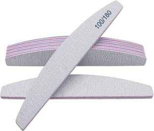 Nyvaan 4 Pcs Nail Files & Buffers Reusable 100/180 Grit Double Sides Washable Nail File