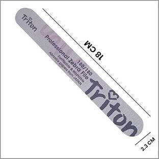 TRITON 180/180 Double Sided Nail Filer/Emery Board/Buffer/Polisher Reusable Sponge File
