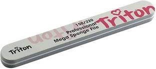 TRITON 150/220 Double Sided Nail Filer/Emery Board/Buffer/Polisher Reusable Sponge File