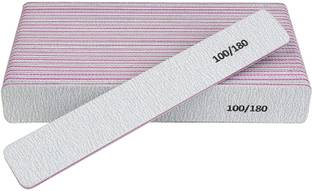 NAILWIND Nail Files Reusable 100/180 Grit Double Sides Washable Nail File 3 - PCS