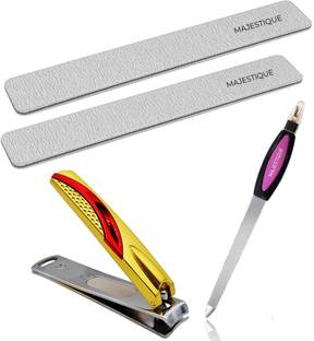 MAJESTIQUE Nail Filler and Nails Cutter Double Sided Filer Nail Set, Nail Shaper