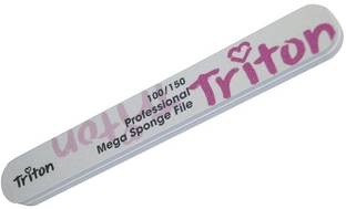 TRITON 100/150 Double Sided Nail Filer/Emery Board/Buffer/Polisher, Reusable Hard File
