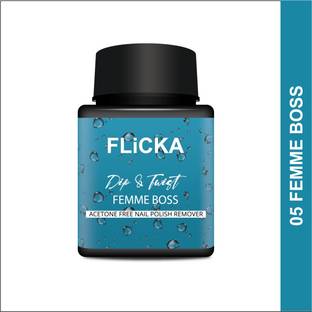 Flicka Dip & Twist Nail Polish Remover With Vitamin E, 01 Femme Boss,80ml