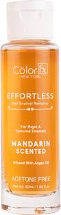 Color Fx Nail Polish Remover, Instant Clean Erase Nail Polish, Argan Oil Infused Mandarin