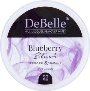 DeBelle Nail Lacquer Remover Wipes - Blueberry Blush
