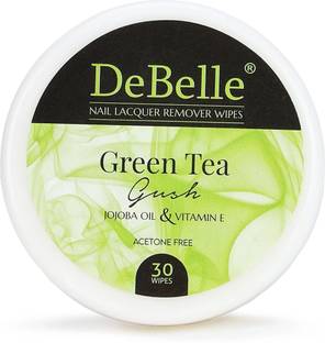 DeBelle Nail Lacquer Remover Wipes - Green Tea Gush