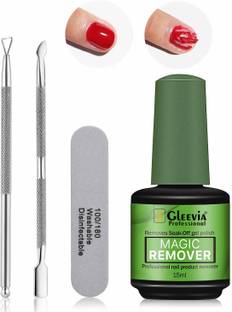 Gleevia Magic Nail Polish Remover Combo Set - Quick & Easily Remove Gel within 2-3min
