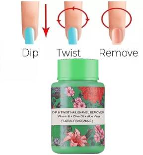 ADJD Instant Nail Paint Remover Dip & Twist Enriched No Harm To Nais