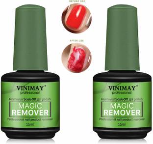 VINIMAY Professional Nail Polish Remover Gel, Quickly Removes UV Gel Nail Polish 2Pcs