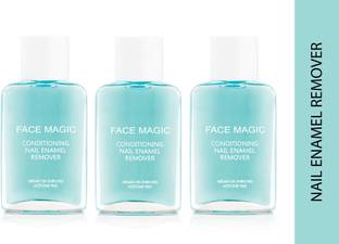 FACE MAGIC Acetone Free Conditioning Nail Enamel Remover 30ml pack of 3