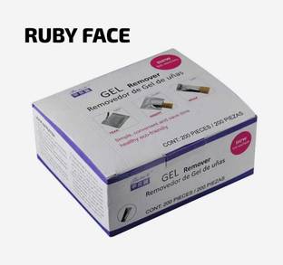 RUBY FACE 200 Pcs Gel Polish Remover Wraps Pads Manicure Polish Remove Tools Wipes Pads