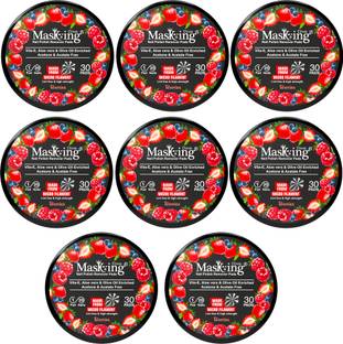 MasKing Nail Polish Remover Wipe Tissue Wet Round Pads (Berries) Pack of 08